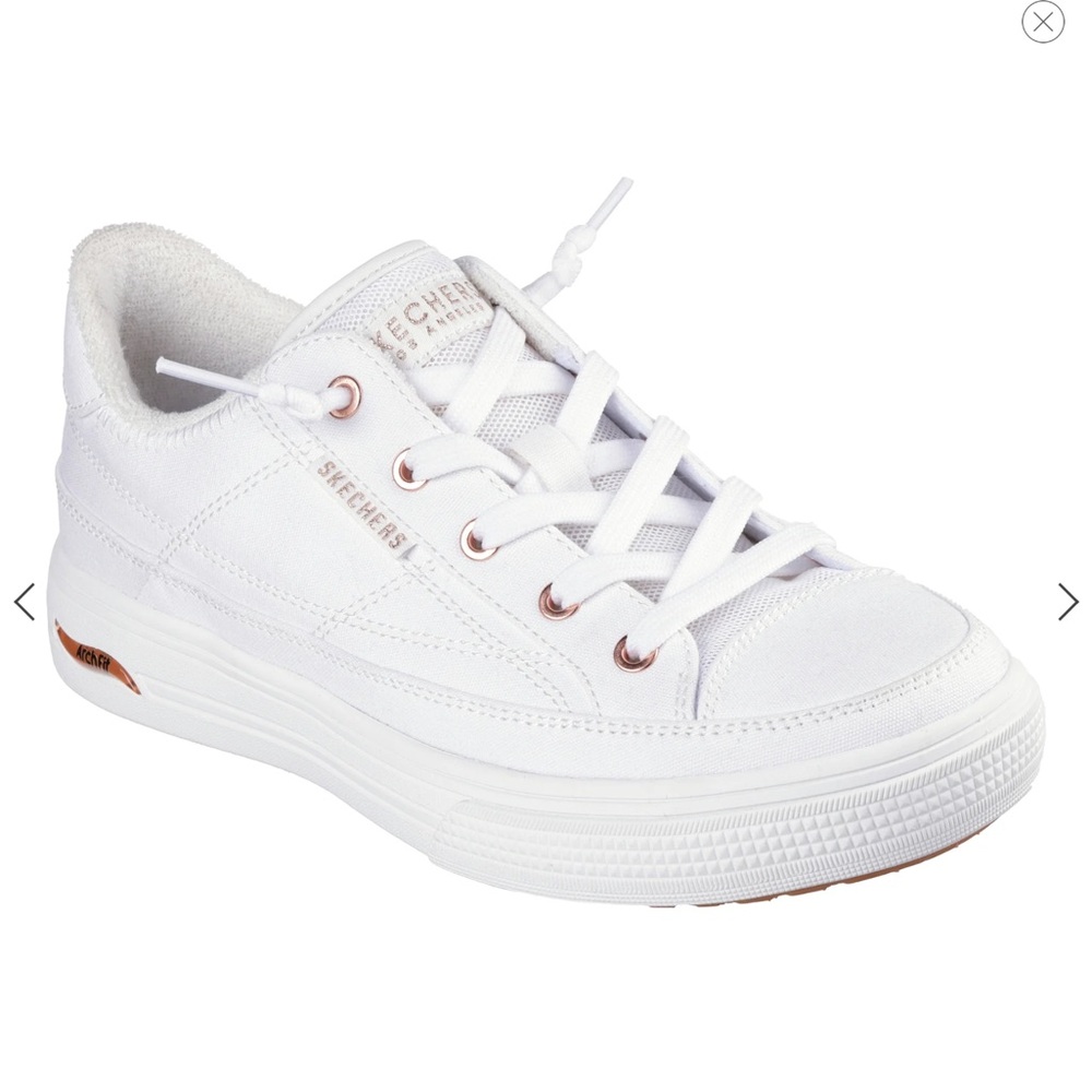 Skechers Classic White Lace-Up Sneakers